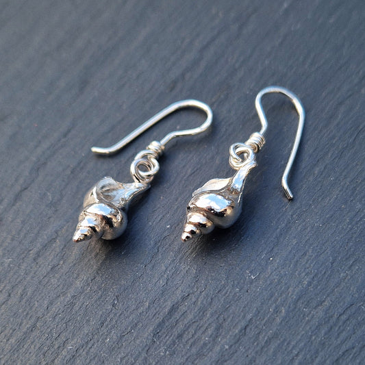 Conch Earrings - Silver
