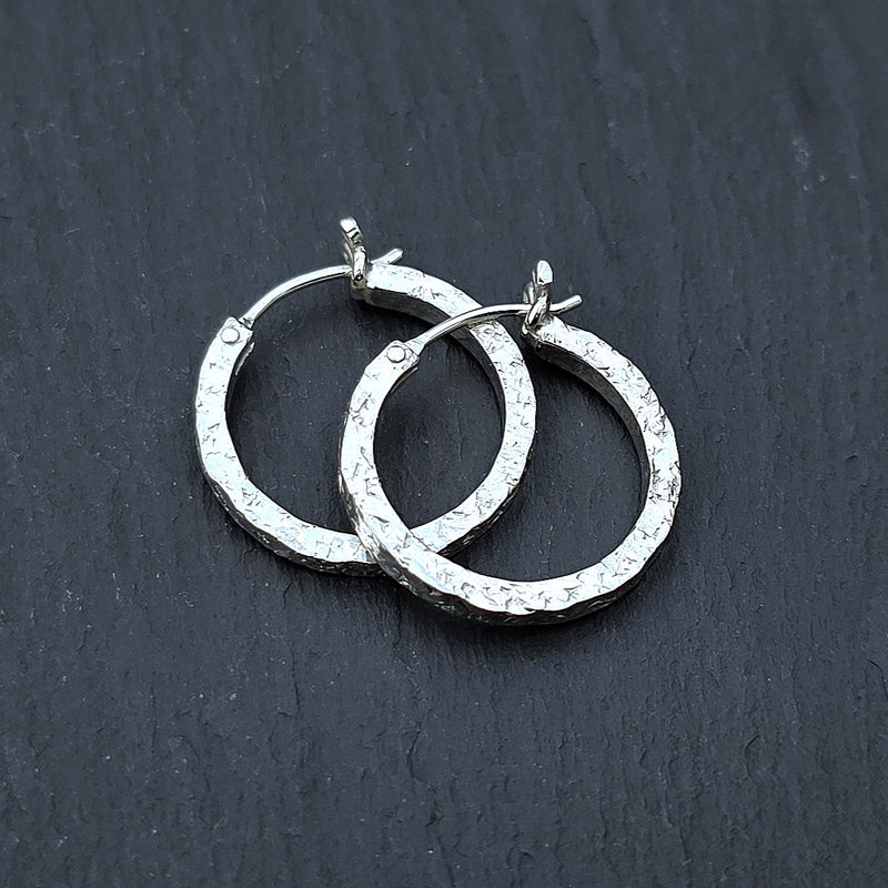 20mm silver erosion hoops with hinges, 2026