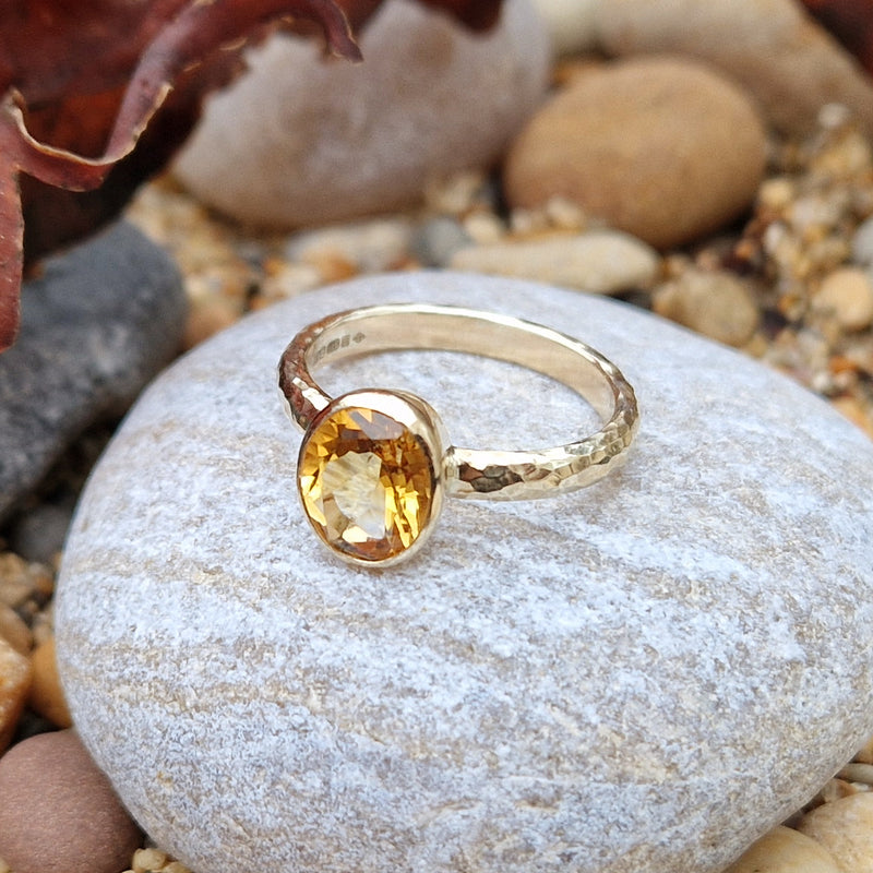 9ct Yellow gold & citrine, 2024