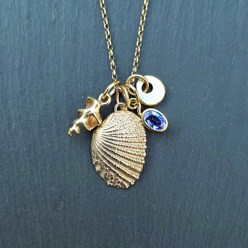 Bespoke 9ct yellow gold Koh Lipe necklace with Tanzanite, 2026
