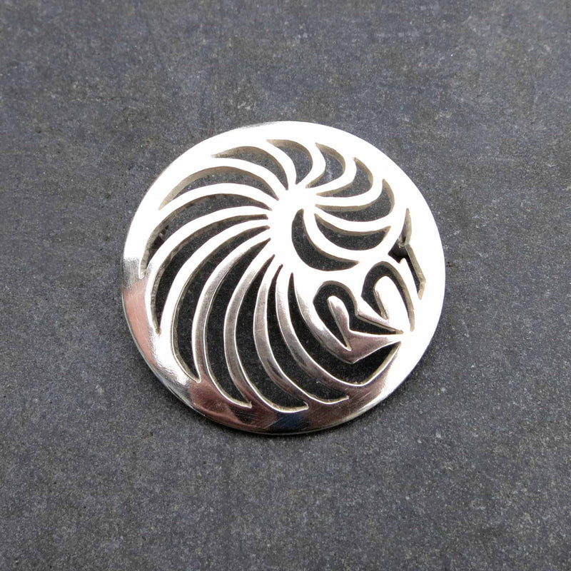 Stylised ammonite brooch for the Lyme Regis Development Trust (LRDT), 2015