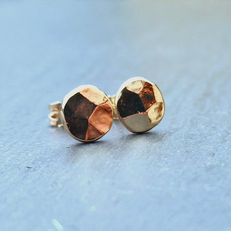 Large 9ct yellow gold blob studs, 2025