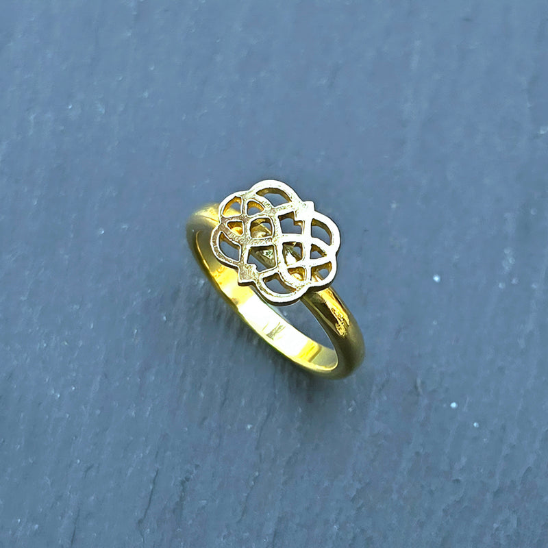 Reworked 22ct gold heart knot ring, 2026