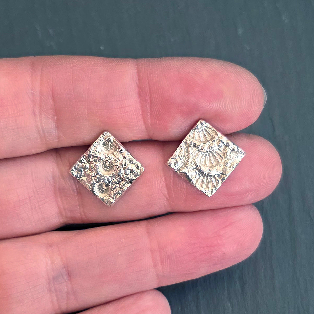 Tidal Traces Square Studs