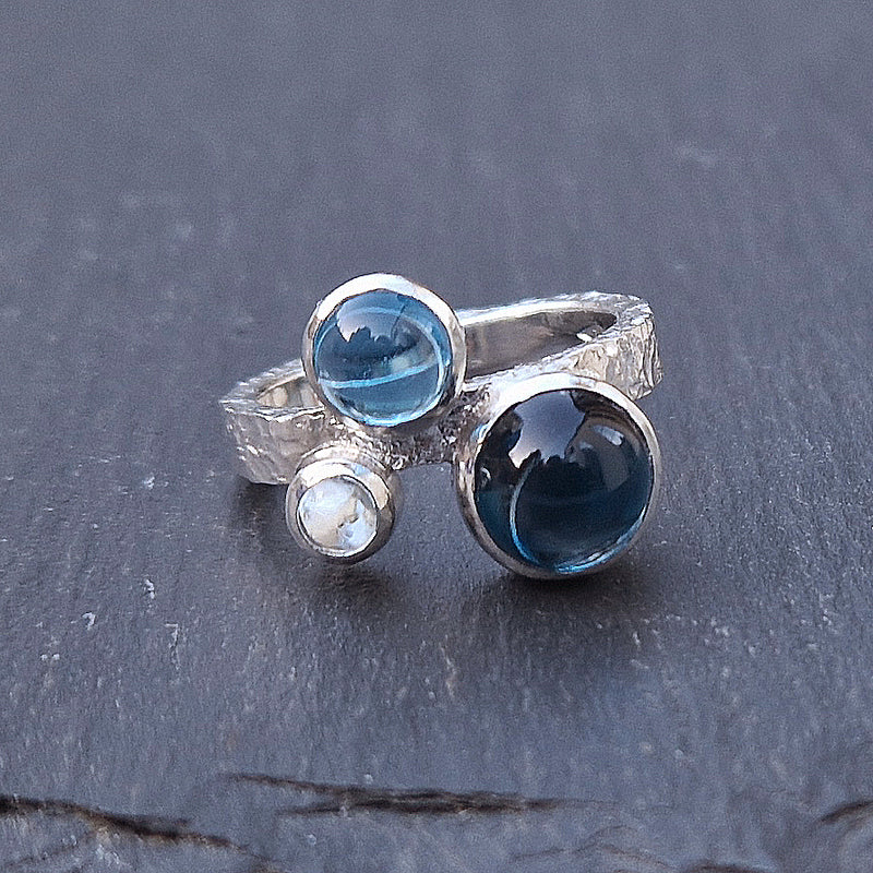 Topaz and silver ring, 2024