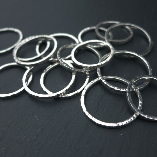 Lined Ring - Silver
