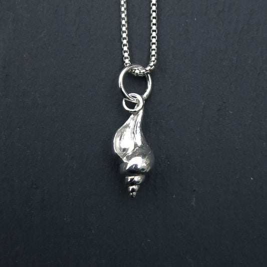 Conch Shell Pendant - Silver