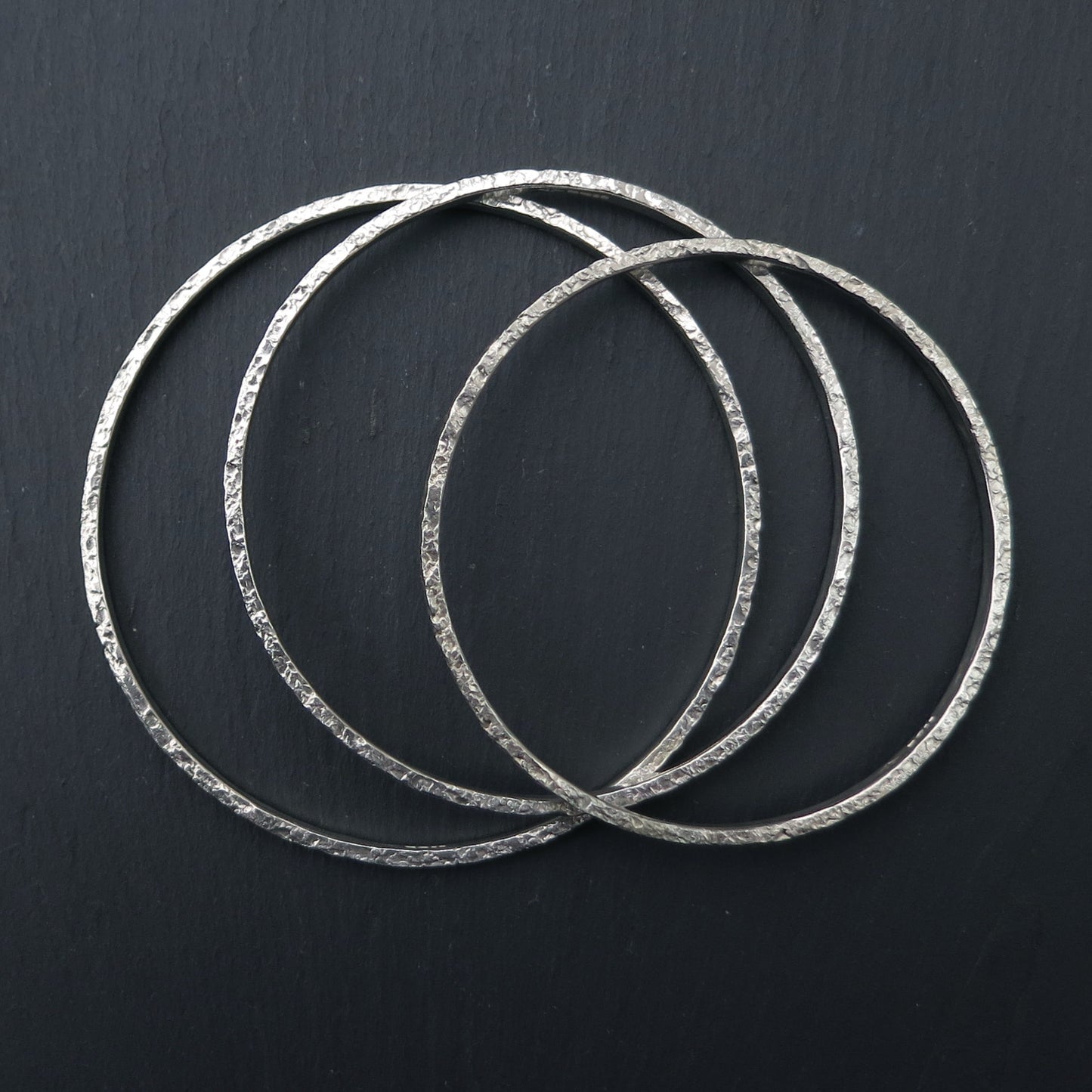 Erosion Bangle - Silver