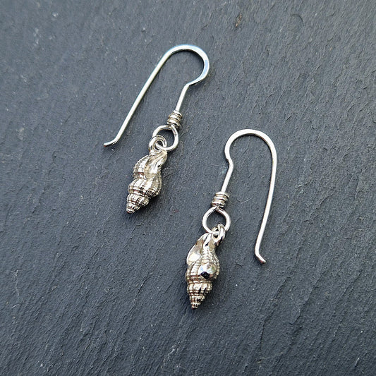 Whelk Earrings - Silver