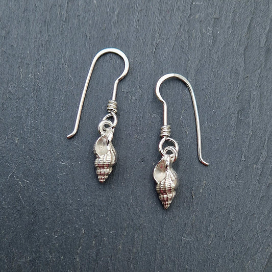 Whelk Earrings - Silver