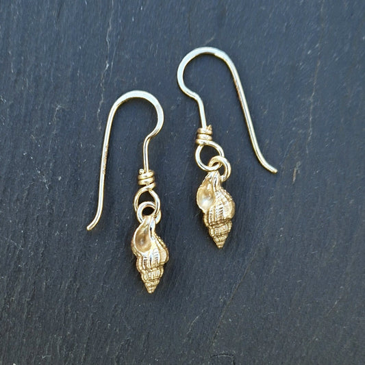Whelk Earrings - Gold