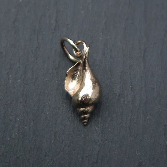 Conch Shell Charm - Gold