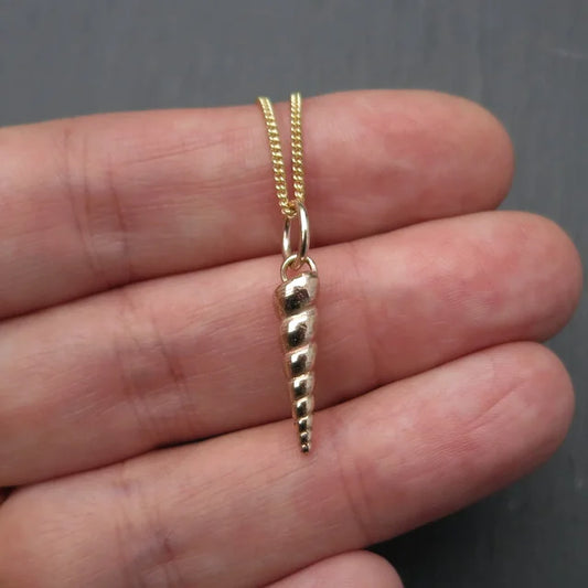 Horn Shell Charm - Gold