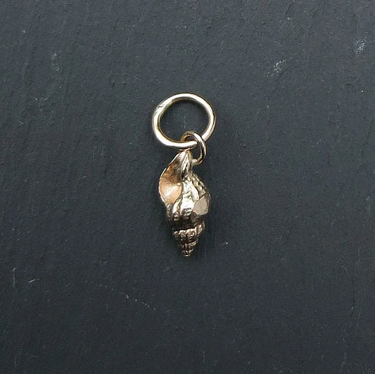 Whelk Shell Charm - Gold