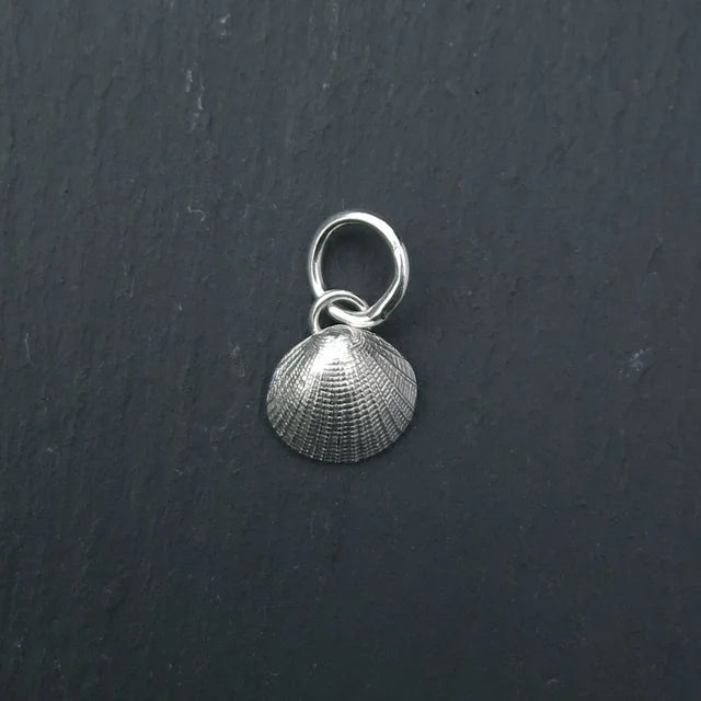 Scallop Shell Charm - Silver