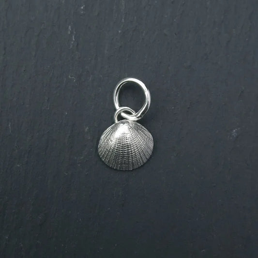 Scallop Shell Charm - Silver