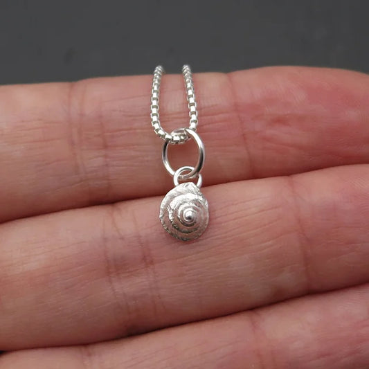 Winkle Shell Charm - Silver