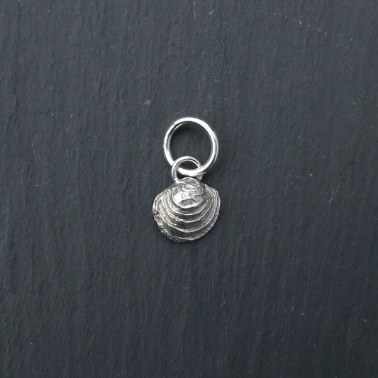 Oyster Shell Charm - Silver