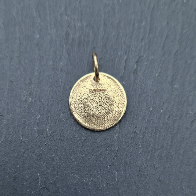 Small Fossil Imprint Charm - Gold