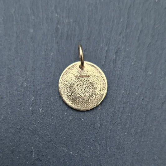 Small Fossil Imprint Charm - Gold
