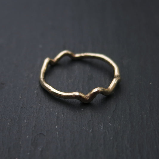 Woodland Stacker Ring - Gold