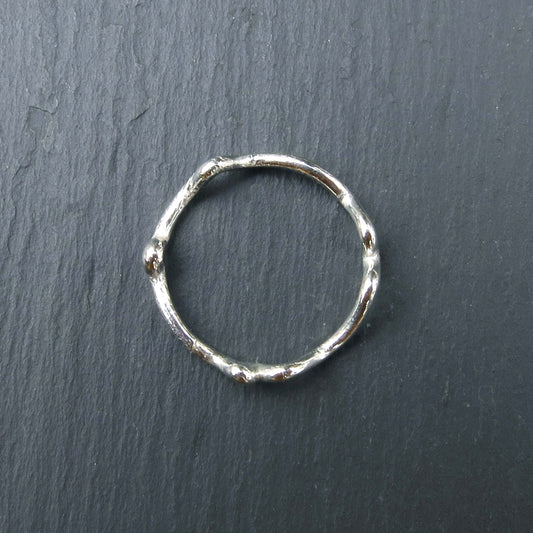 Woodland Stacker Ring - Silver