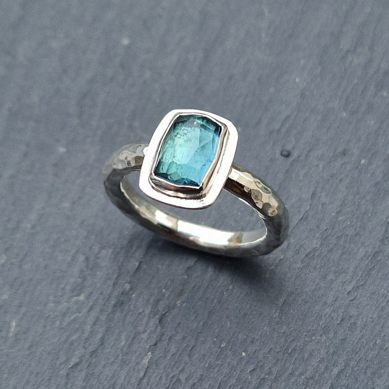 Silver and tourmaline ring, 2024