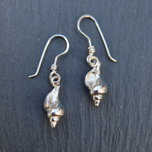 Conch Earrings - Silver