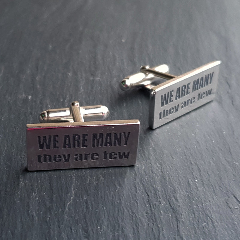 "We are many, they are few" cufflinks, 2018